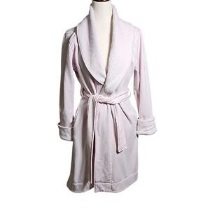 UGG Blanche II Thick Cotton Pink Women's Robe Double knit Terry Cloth inside Med